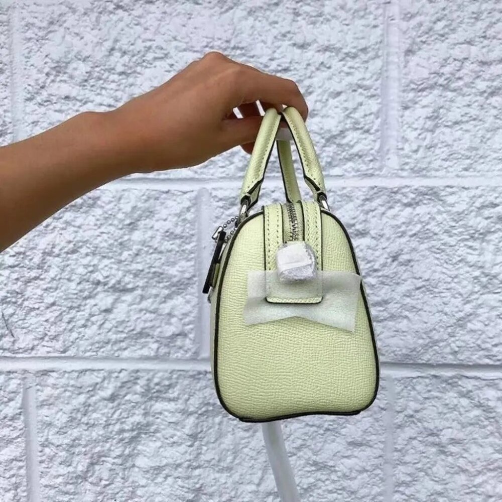 Coach C9950 Mini Rowan Crossbody In SV/Pale Lime - Picture 3 of 5